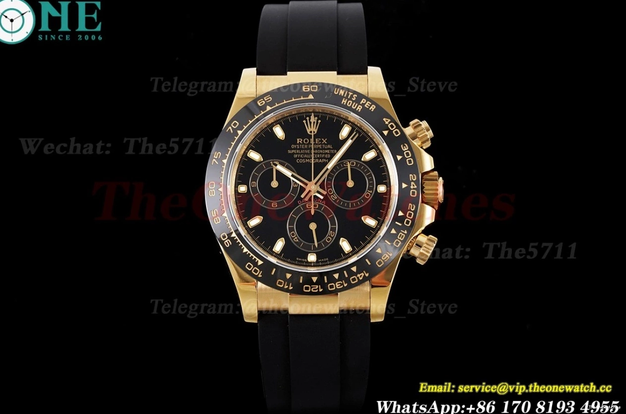 YG KING RU Daytona 116518 Dial 40mm Black SA4130 0323